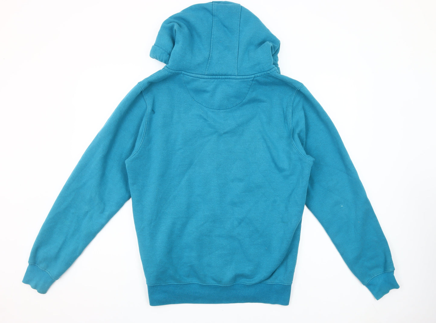 Cotton Ridge Mens Blue Full Zip Hoodie Size M Regular Fit