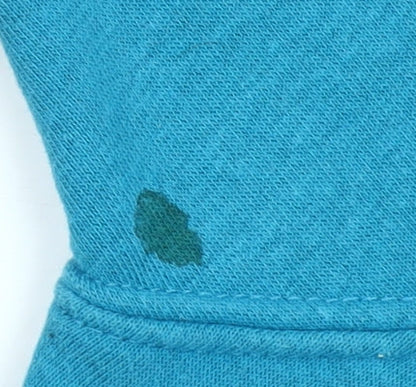 Cotton Ridge Mens Blue Full Zip Hoodie Size M Regular Fit