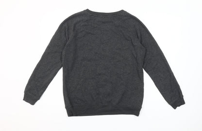 OVS Women's Charcoal Skull Graphic Pullover Sweatshirt Size M