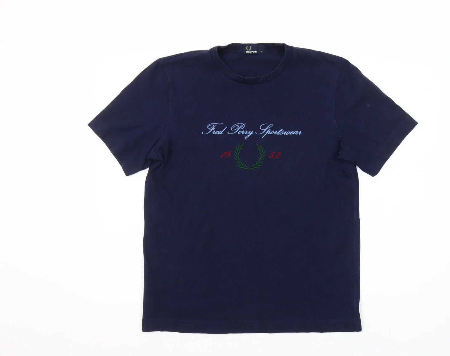 Mens UK Size M Fred Perry Blue  T-Shirt