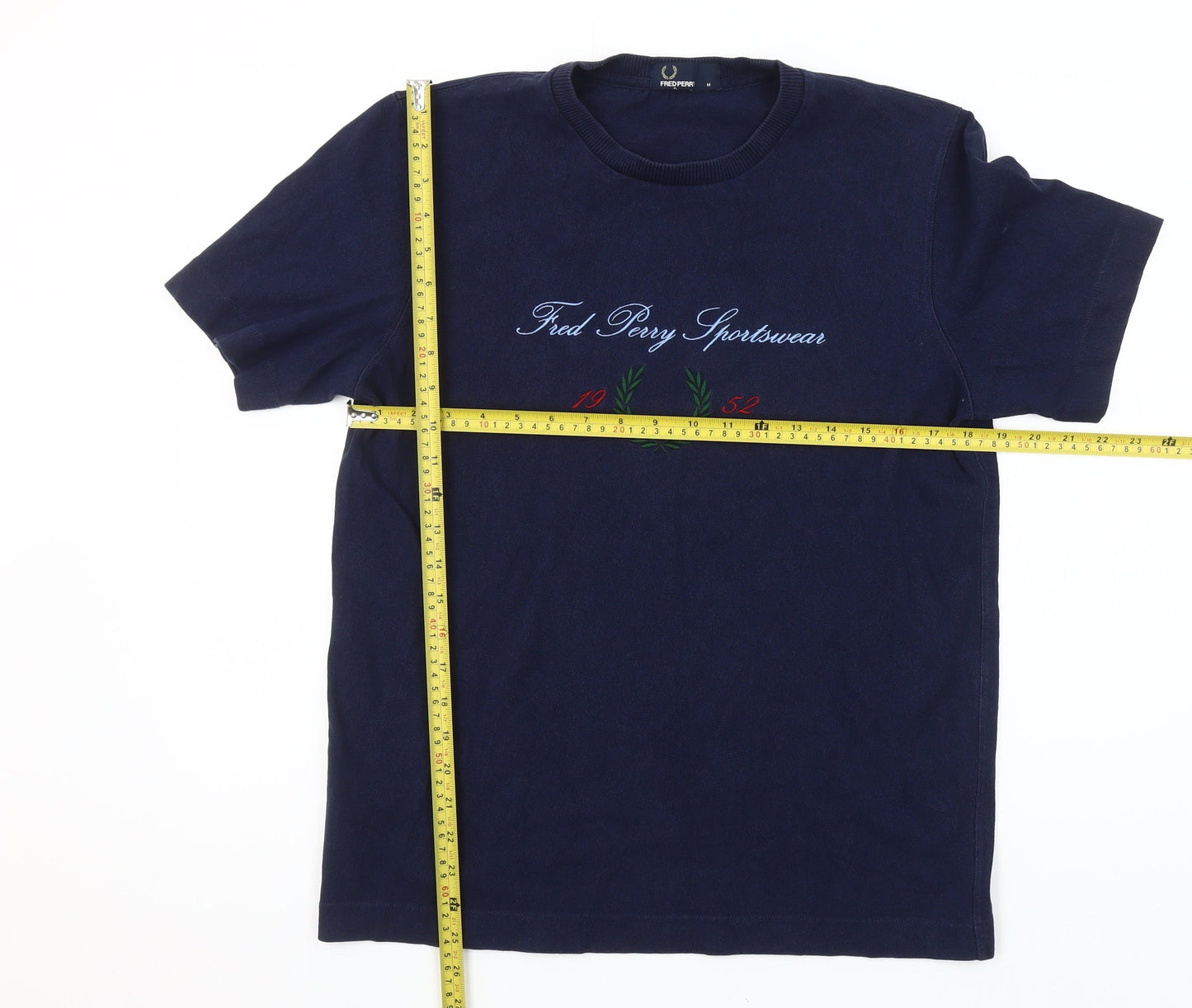Mens UK Size M Fred Perry Blue  T-Shirt