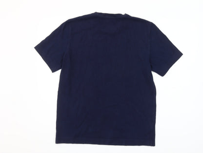 Mens UK Size M Fred Perry Blue  T-Shirt