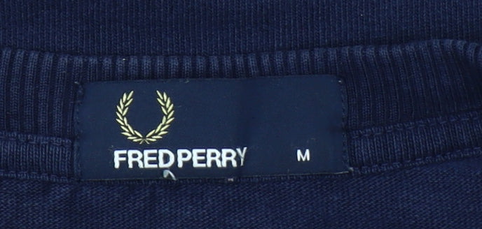 Mens UK Size M Fred Perry Blue  T-Shirt