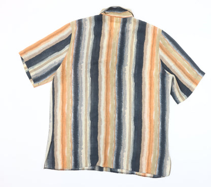 Michael Gold London Women's Multicoloured Striped Blouse L