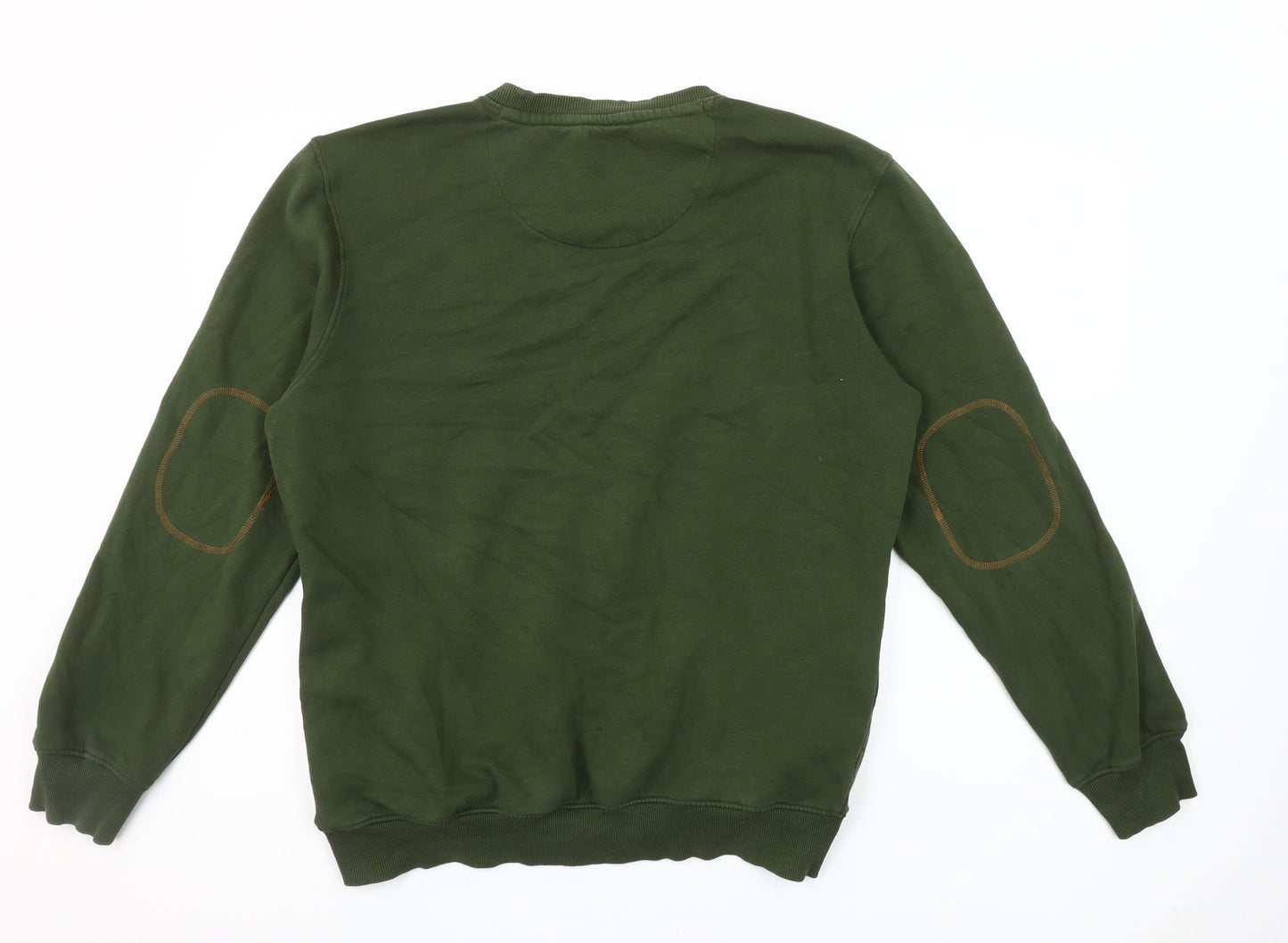 Bare Denim Men's Green Aviation Pullover Sweatshirt L