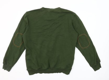 Bare Denim Men's Green Aviation Pullover Sweatshirt L