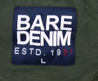 Bare Denim Men's Green Aviation Pullover Sweatshirt L