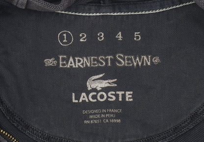 Mens UK Size L Lacoste Black Full Zip Hoodie