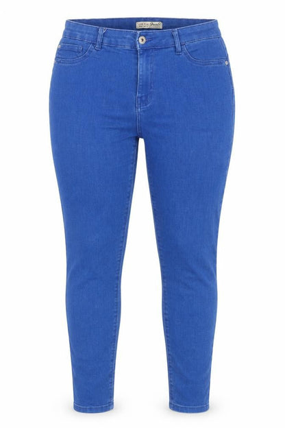 Front view of Denim Co. Women's Blue Skinny Stretch Jeans, size 12