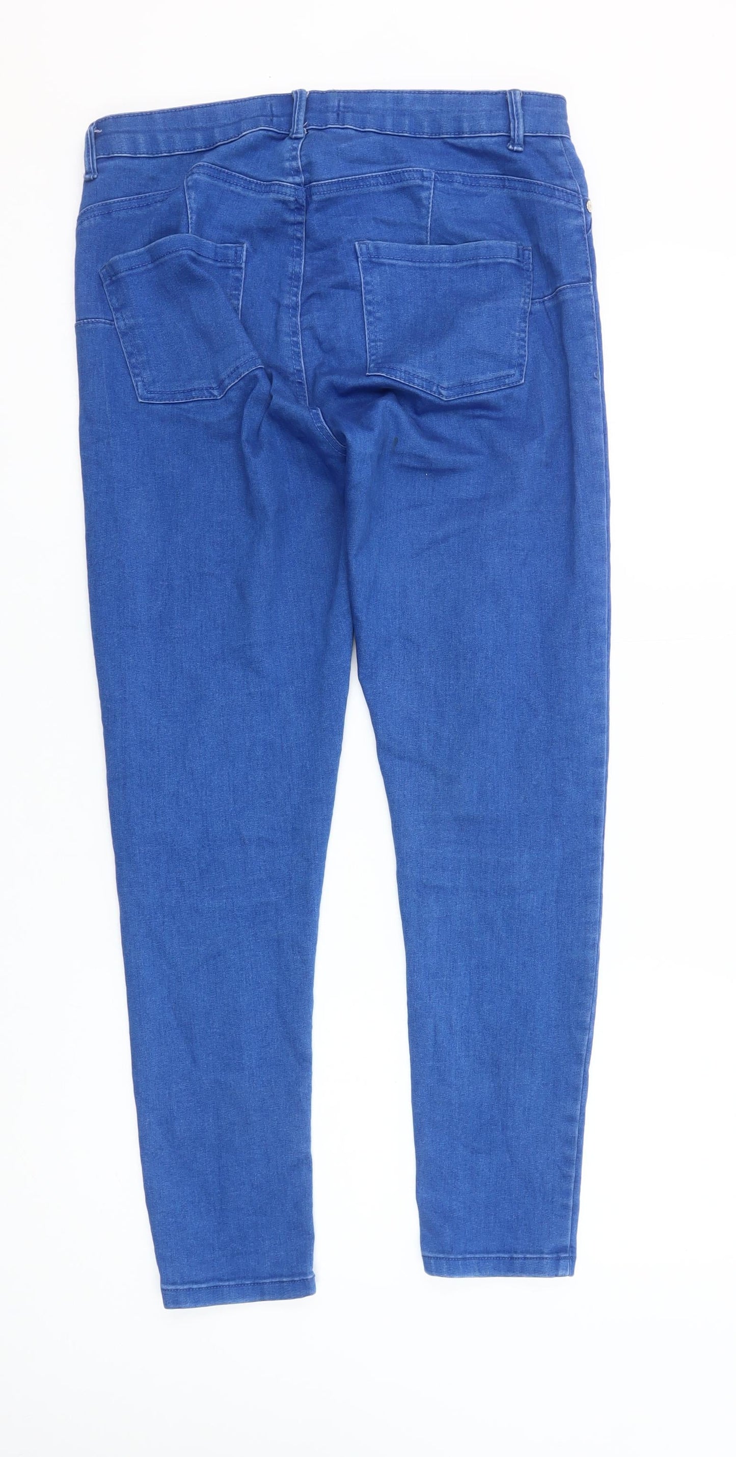 Denim Co. Women's Blue Skinny Stretch Jeans Size 12