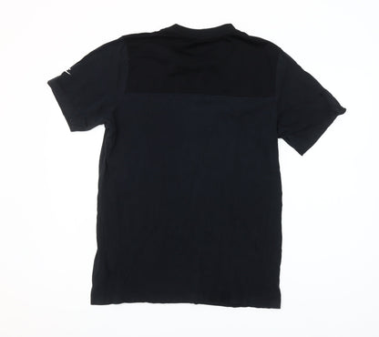 Nike Men's Black Logo Sports T-Shirt M Regular Fit Crew Neck
