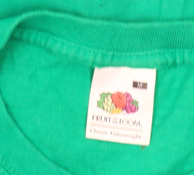 Fruit of the Loom Men's Green St Patrick's Day Graphic T-Shirt Medium
