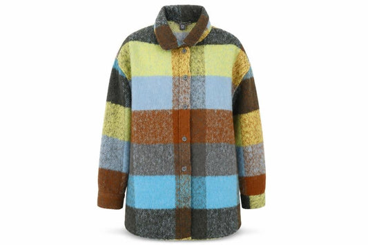 Primark Women’s Multicoloured Check Coatigan Size S 10-12