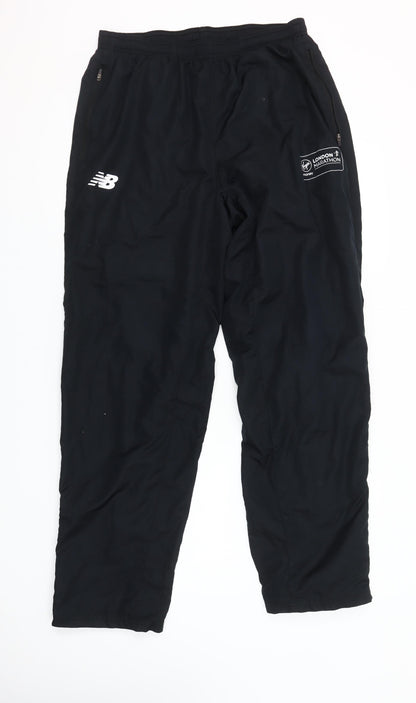 New Balance Men's Black Jogger Trousers L London Marathon Logo