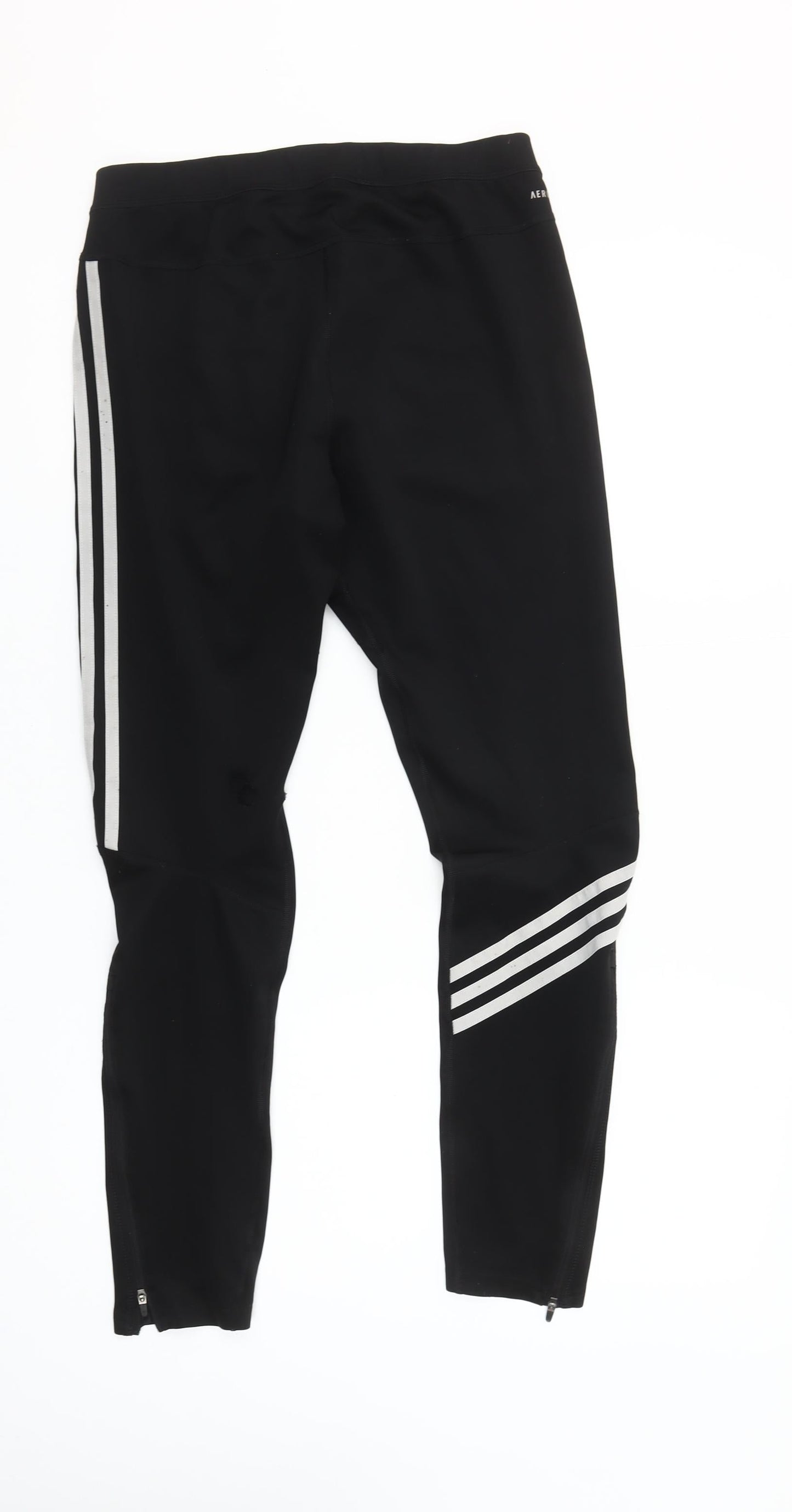 Adidas Women's Black Running Leggings L Reflective AEROREADY