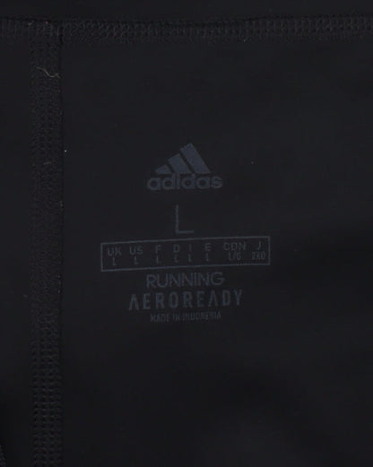 Adidas Women's Black Running Leggings L Reflective AEROREADY