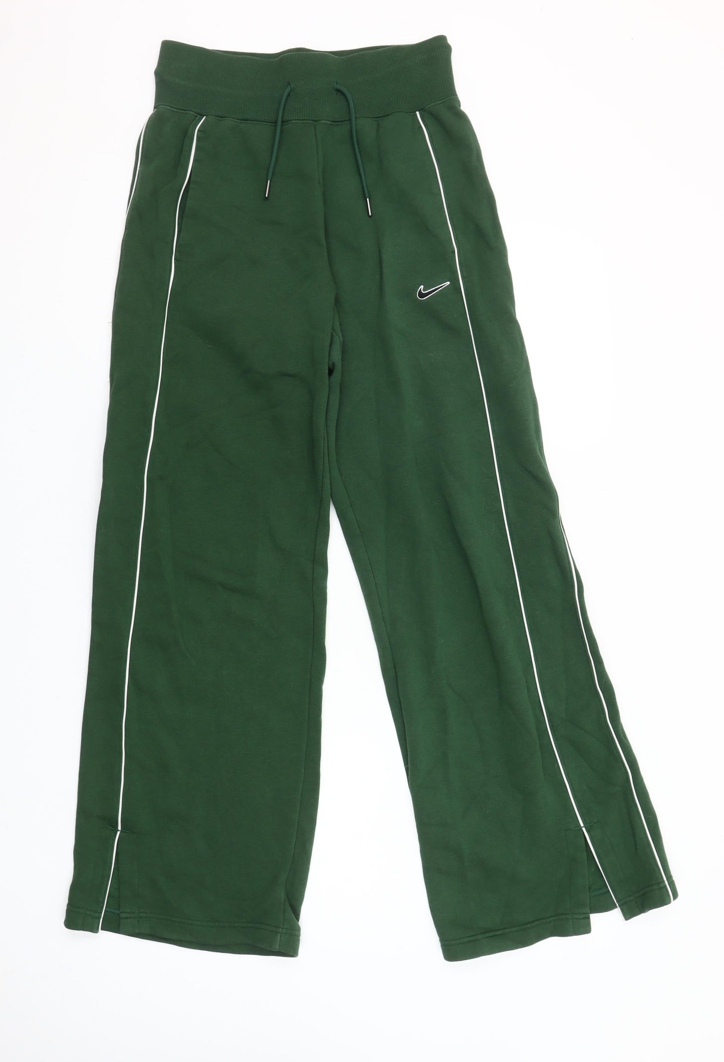 Nike Women's Green XS Track Pants with Side Stripes