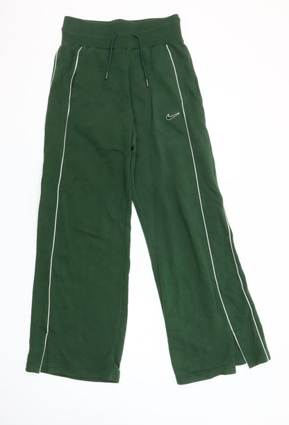 Nike Women's Green XS Track Pants with Side Stripes