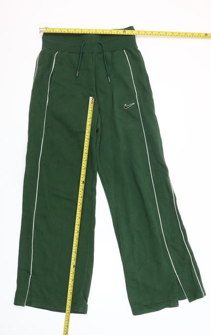 Nike Women's Green XS Track Pants with Side Stripes