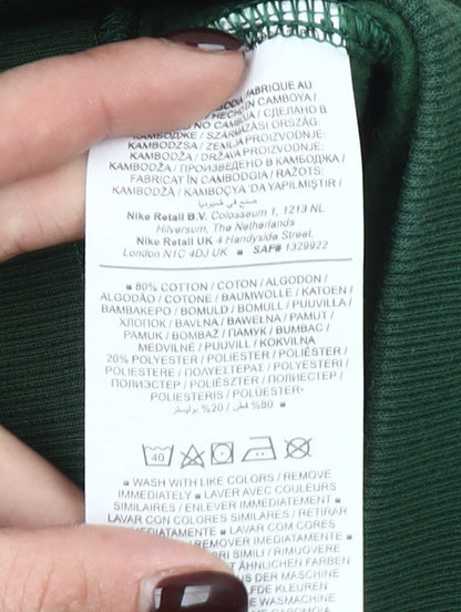 Nike Women's Green XS Track Pants with Side Stripes