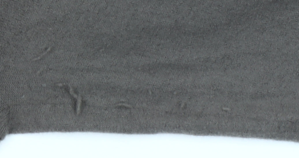 Gran Sasso Women Grey Wool Silk Henley Jumper Size 16