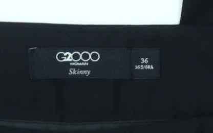 G2000 Women Black Size 10 Skinny Stretch Cotton Trousers