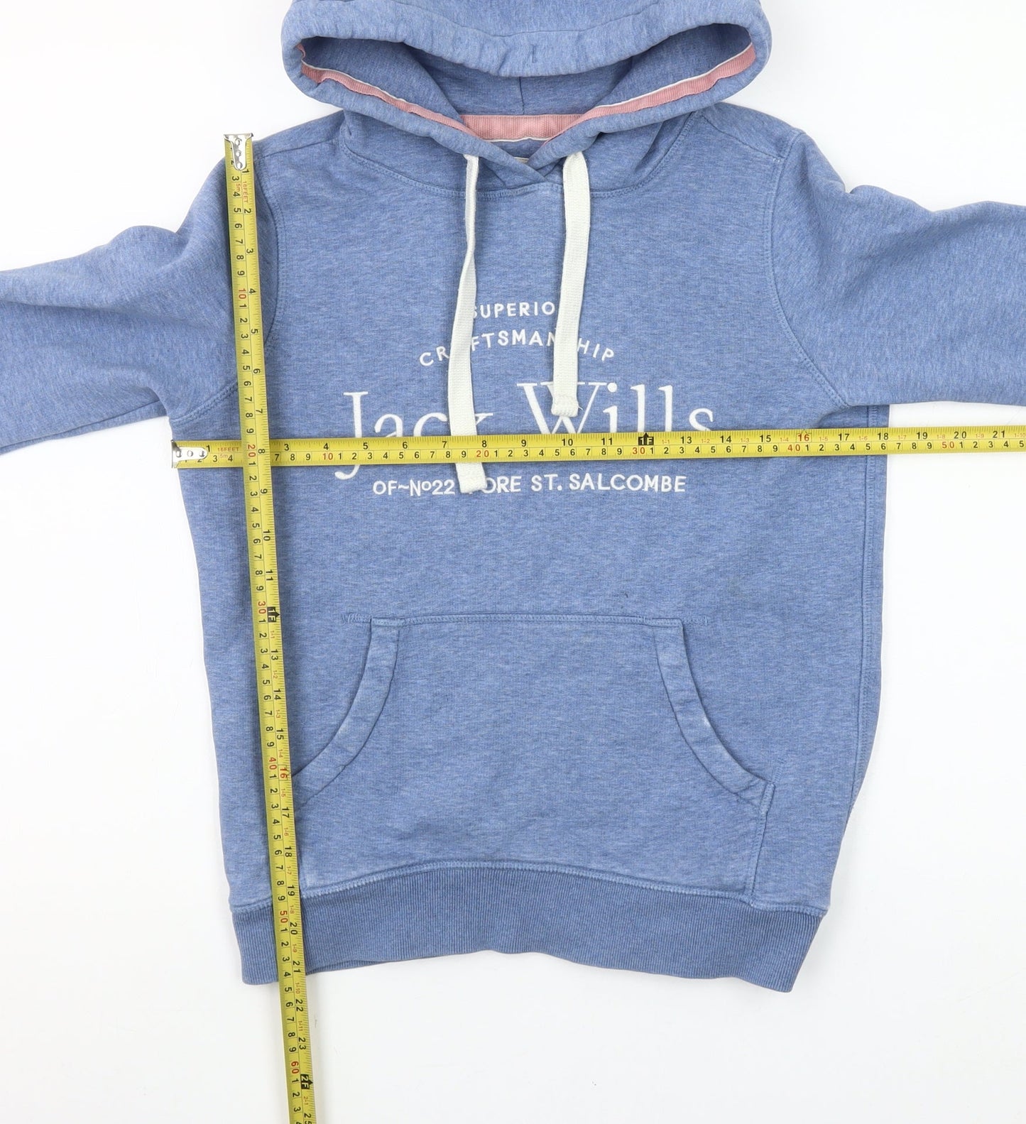 Womens UK Size 6 Jack Wills Blue Pullover Hoodie