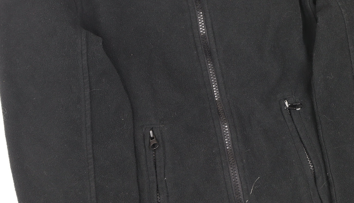 Pro RTX Men's Black Fleece Full Zip Jacket Size S Embroidered Workwear