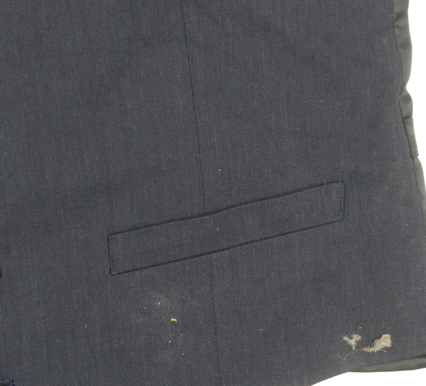 Men’s Blue Wool Blend Waistcoat 38 Chest Regular Fit Classic Style