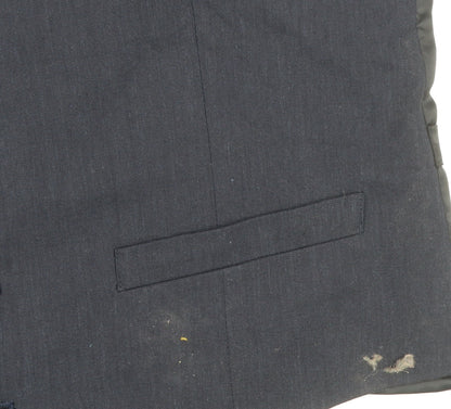 Men’s Blue Wool Blend Waistcoat 38 Chest Regular Fit Classic Style