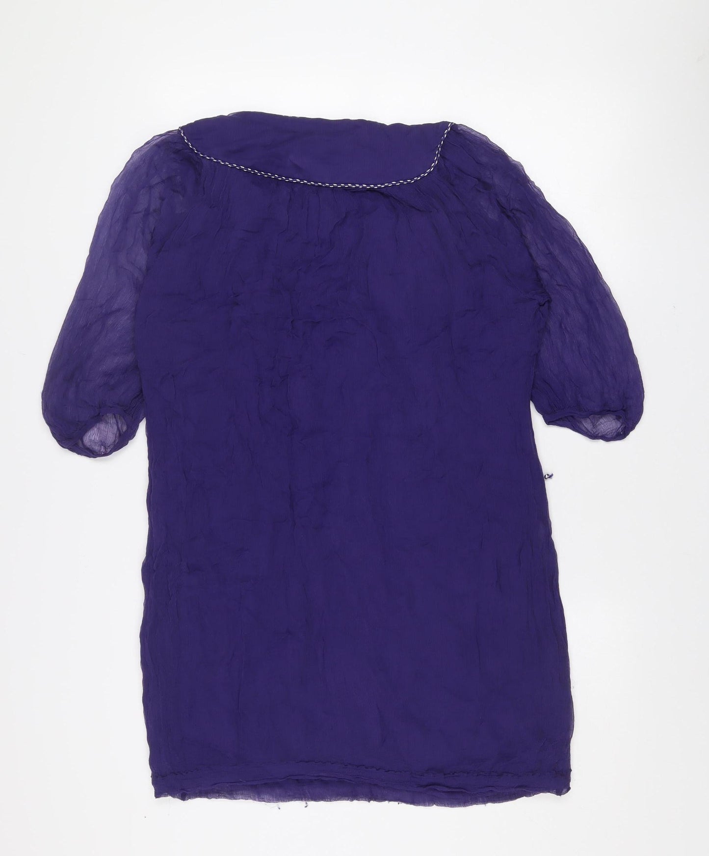 French Connection Women’s Purple Viscose Tunic Blouse Size 16