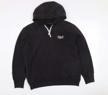 Everlast Men's Black Pullover Hoodie M Regular Fit Sportswear