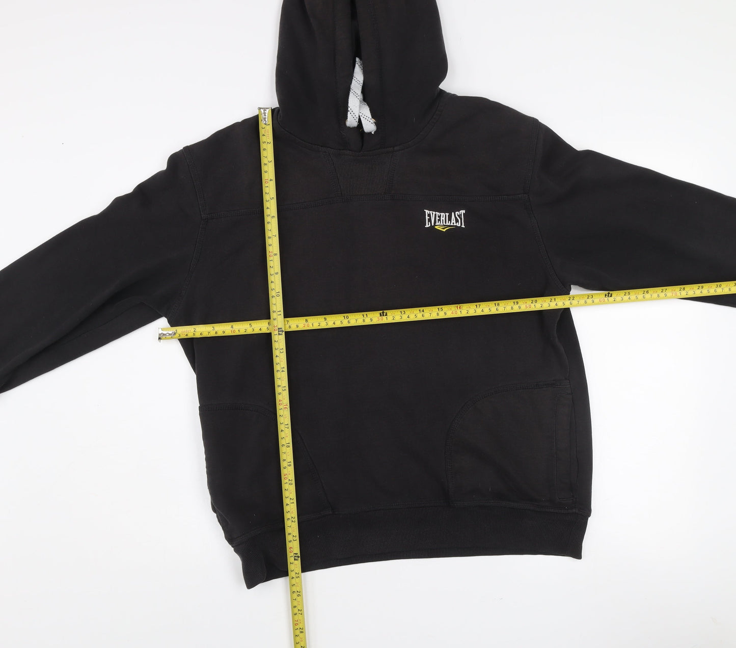 Everlast Men's Black Pullover Hoodie M Regular Fit Sportswear