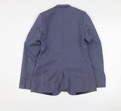 Debenhams Boys Blue Age 12 Formal Suit Jacket One Button Lined