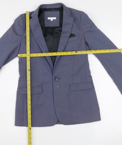 Debenhams Boys Blue Age 12 Formal Suit Jacket One Button Lined