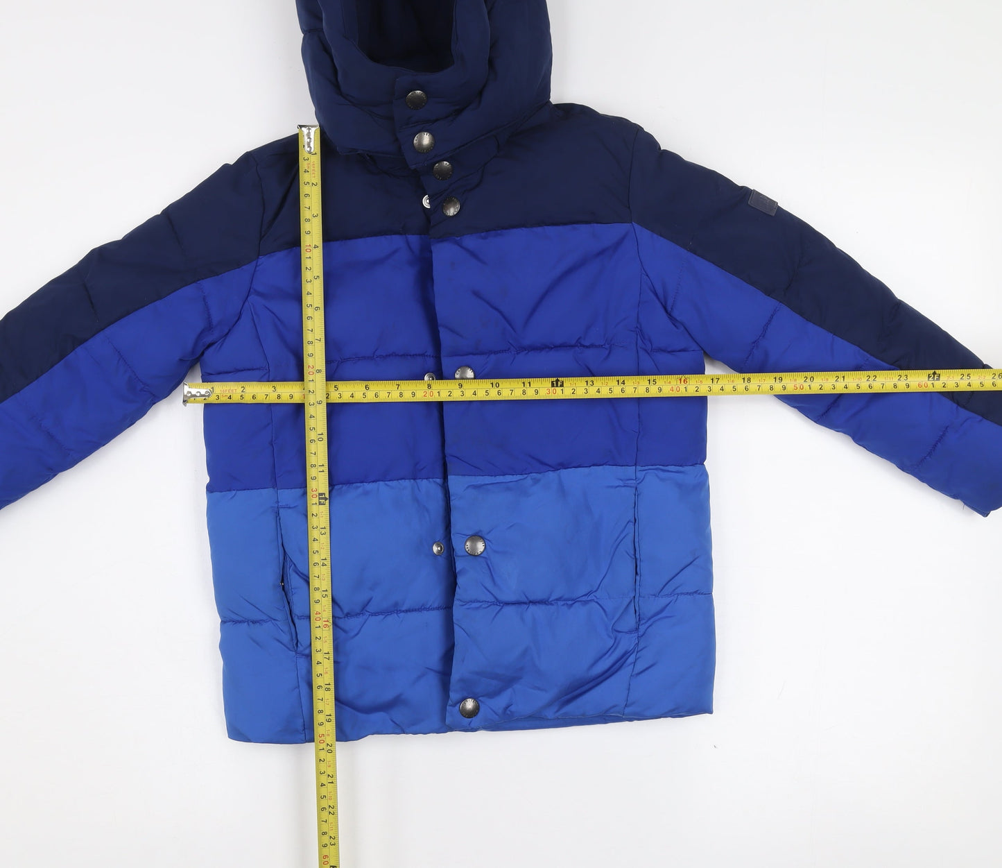 GAP Kids Boys Blue 4-5 Years Puffer Jacket Hooded Winter Coat