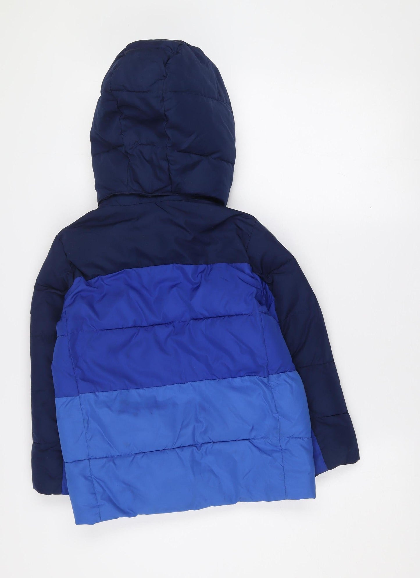 GAP Kids Boys Blue 4-5 Years Puffer Jacket Hooded Winter Coat