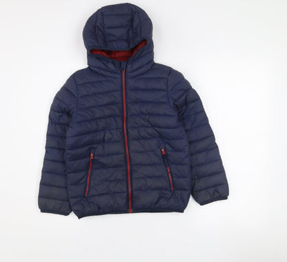 Berghaus Boys Blue 7-8 Years Hooded Puffer Jacket Lightweight Coat