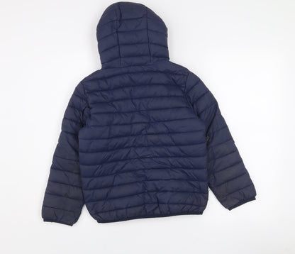 Berghaus Boys Blue 7-8 Years Hooded Puffer Jacket Lightweight Coat