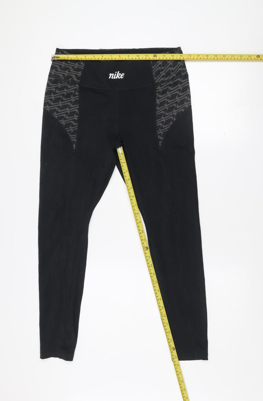 Nike Women's Black Dri-FIT Leggings Size L Stretch Sportswear