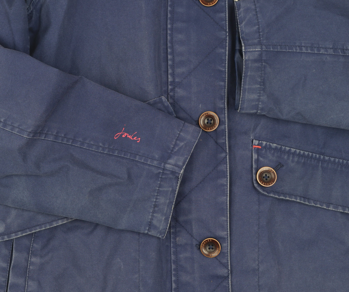 Womens UK Size 10 Joules Blue Rain Coat