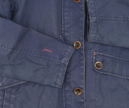 Womens UK Size 10 Joules Blue Rain Coat