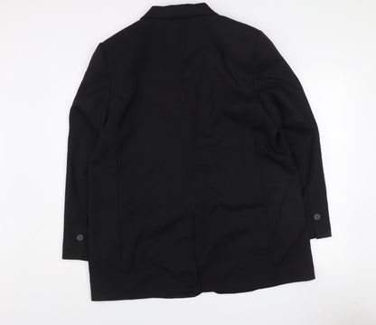 H&M Women's Black Two-Button Tailored Blazer Size M