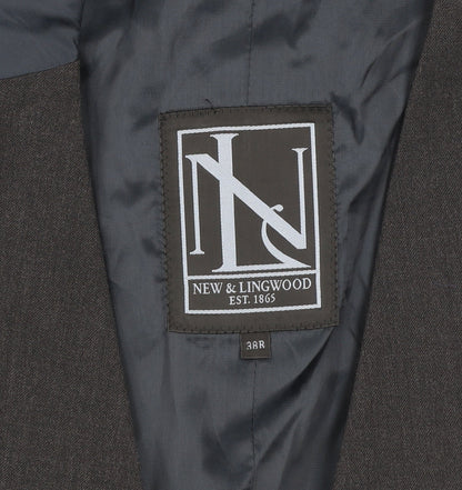 New & Lingwood Men’s Grey Wool Waistcoat 38R Classic Formal Vest