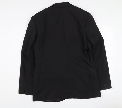 ASOS Design Women's Black Single-Breasted Blazer Jacket Size 38 Regular