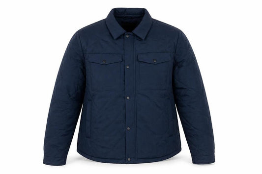 Reserved Womens Blue Quilted Mid-Length Lightweight Jacket L
