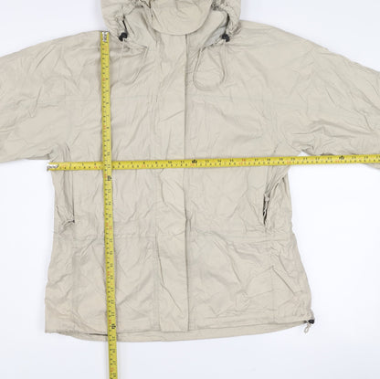 Magellan's Women's Beige Hooded Nylon Anorak Jacket Size M