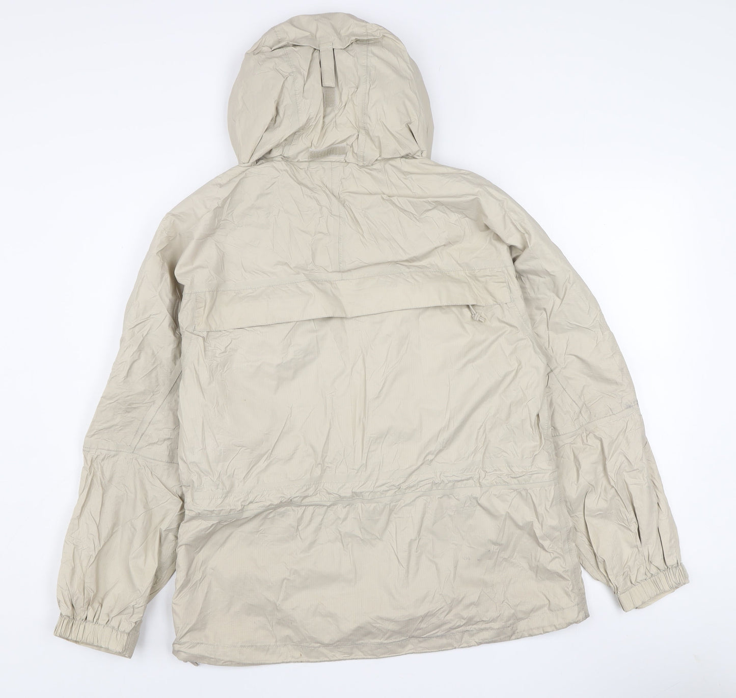 Magellan's Women's Beige Hooded Nylon Anorak Jacket Size M