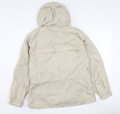 Magellan's Women's Beige Hooded Nylon Anorak Jacket Size M