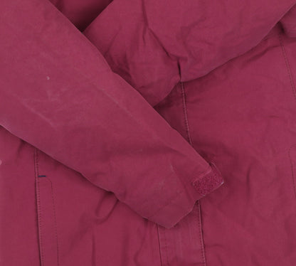 Trespass Girls Purple Waterproof Parka Coat 7-8 Years Hooded Winter Jacket